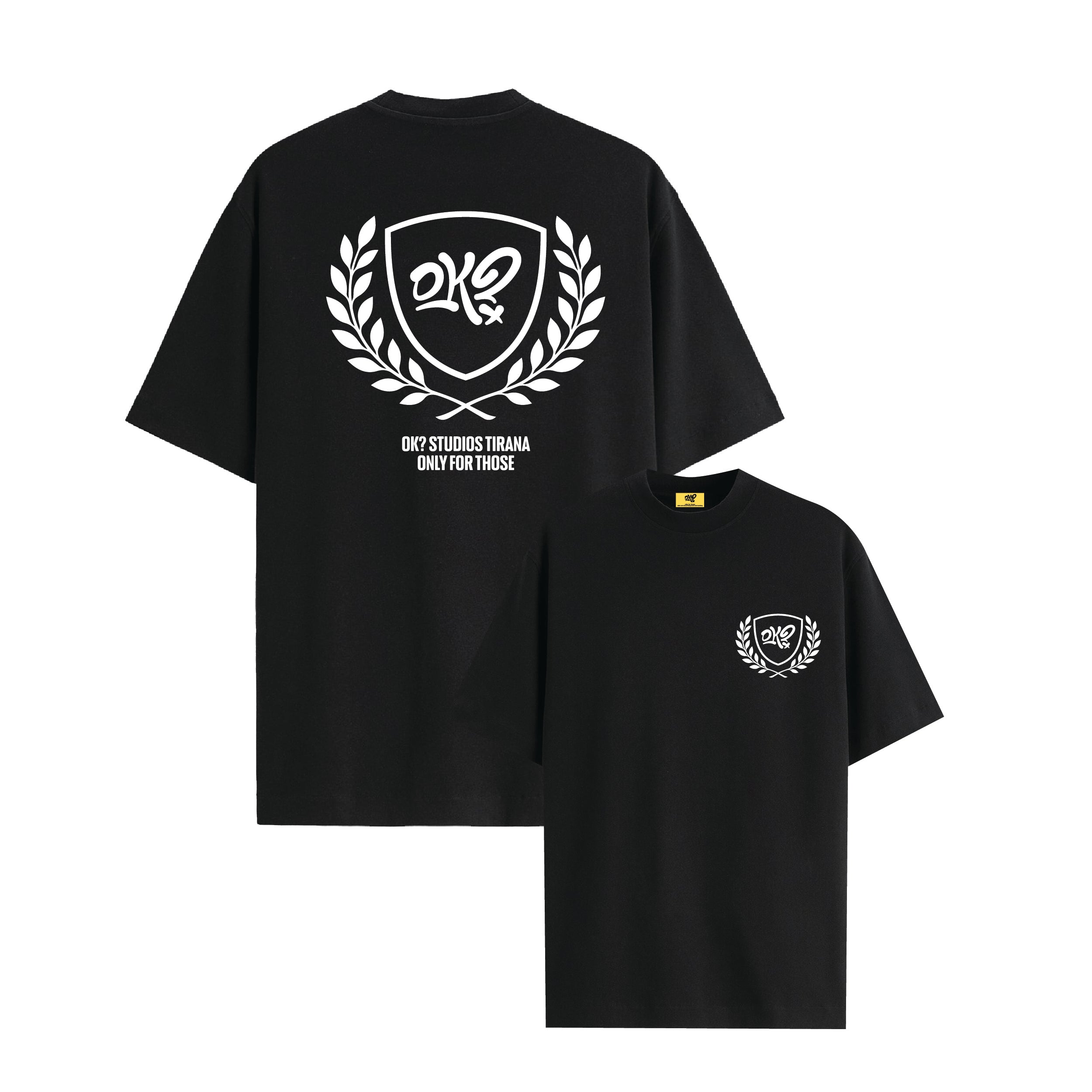 OK? CREST BLACK TEE