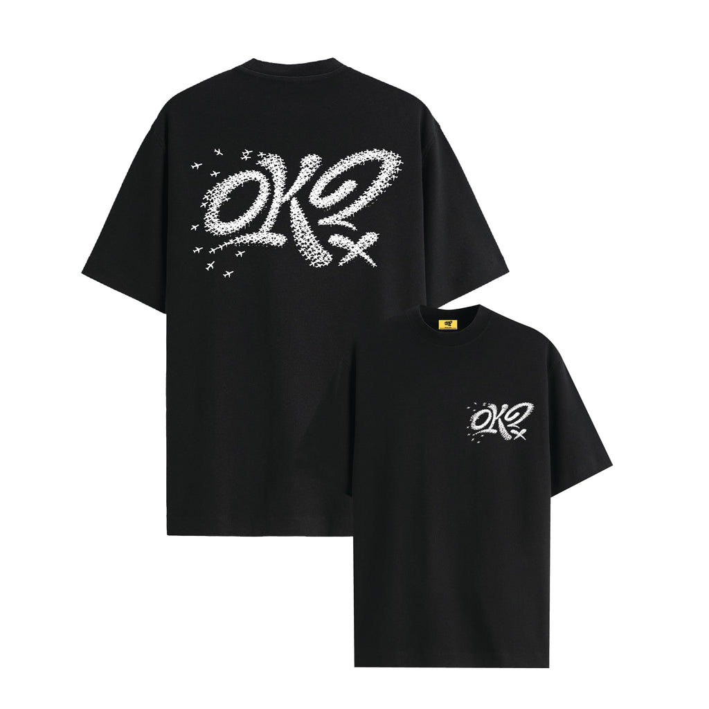 OK? AIRPLANE BLACK TEE