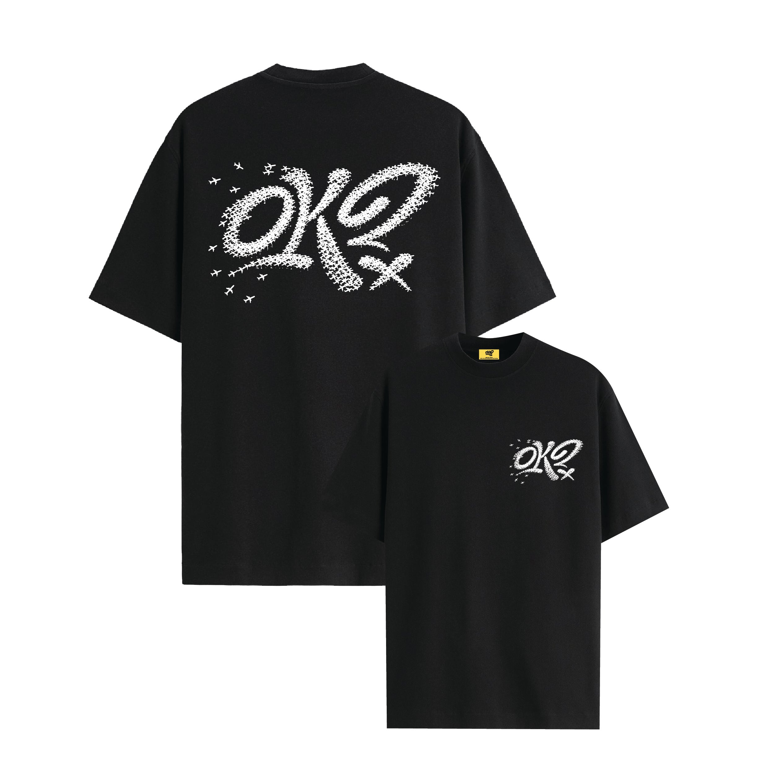 OK? AIRPLANE BLACK TEE