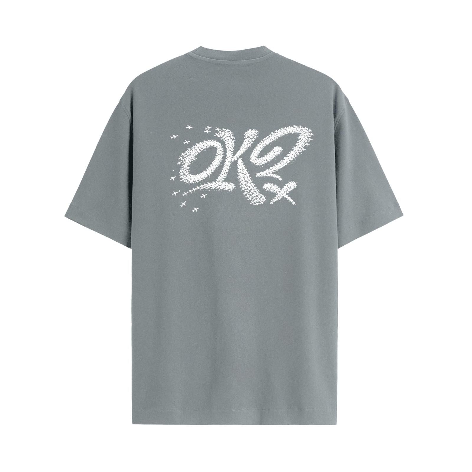 AIRPLANE OK? SMOKE GREY TEE