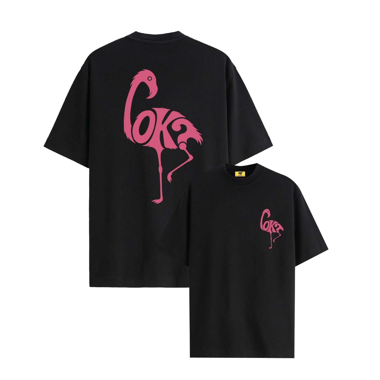 FLAMINGO BLACK TEE